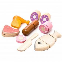 Игровой набор – Мясо, из дерева (Plan Toys, 3457k) - миниатюра